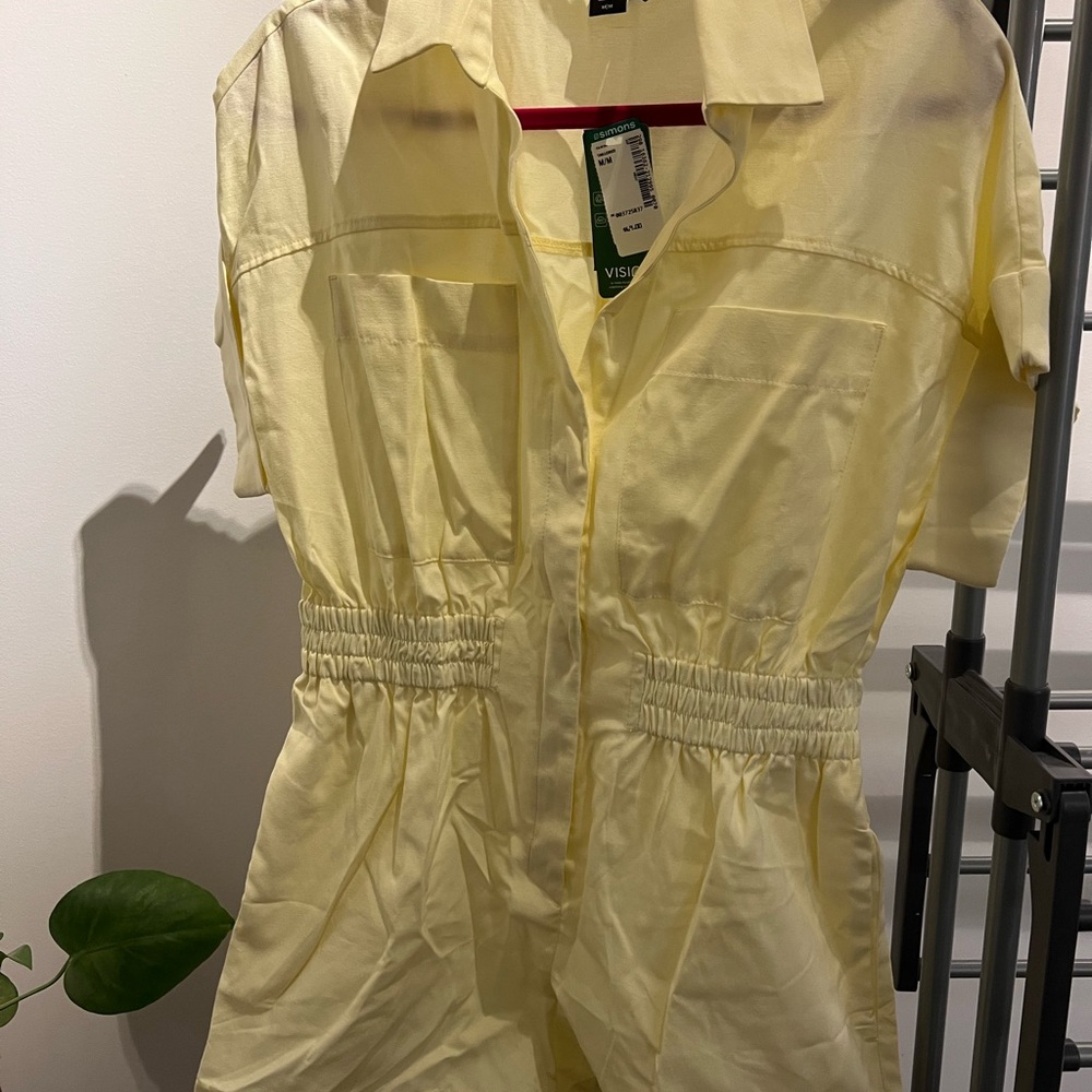 ICÔNE - Yellow short jumpsuit